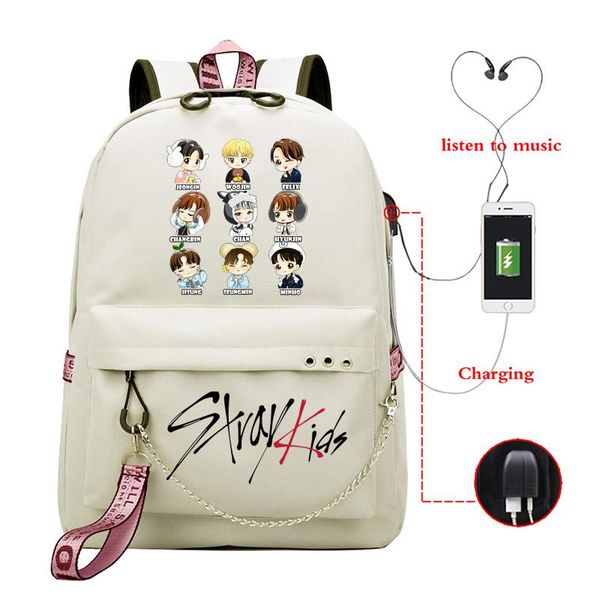 backpack girls school bags for women kpop stray kids korean book bag usb charging teenager schoolbag
backpack girls school bags for women kpop stray kids korean book bag usb charging teenager schoolbag