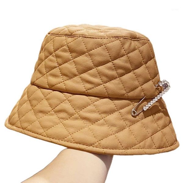 japanese punk style diamond pattern faux leather bucket hat solid color shiny rhinestone metal pin panama fisherman cap1, Blue;gray
japanese punk style diamond pattern faux leather bucket hat solid color shiny rhinestone metal pin panama fisherman cap1, Blue;gray