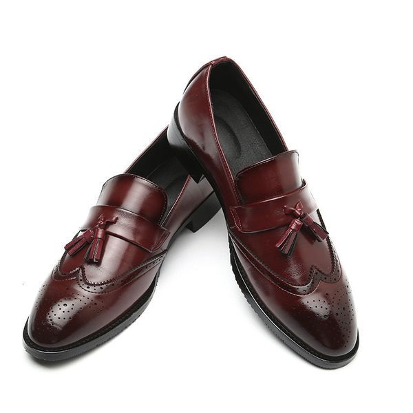 men luxury designer dress shoes fashion tassel brogue footwear formal loafers business slip-on bullock shoe big size 38-48, Black
men luxury designer dress shoes fashion tassel brogue footwear formal loafers business slip-on bullock shoe big size 38-48, Black