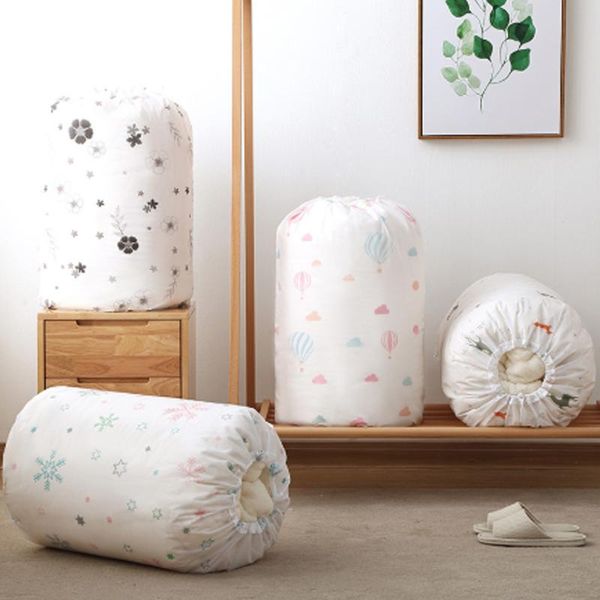 storage bags household quilt dust bag round beam moving moisture-proof packing finishing