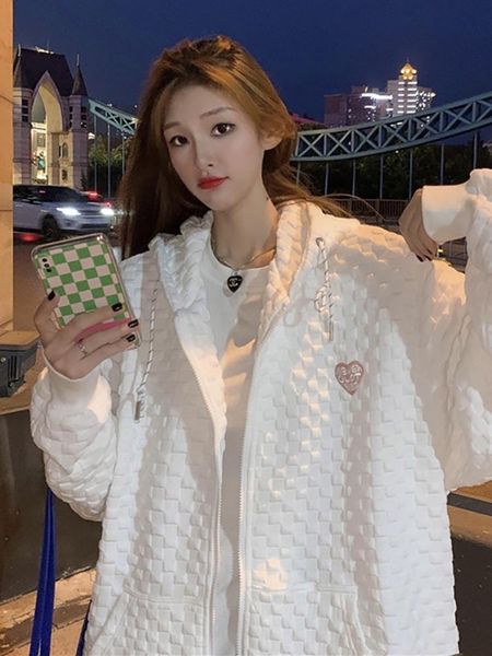women's jackets korean chic jacket early spring and autumn versatile 2021 baseball oversize lazy top, Black;brown
women's jackets korean chic jacket early spring and autumn versatile 2021 baseball oversize lazy top, Black;brown