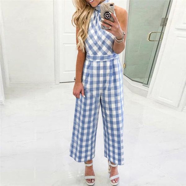women's jumpsuits & rompers plaid splice jumpsuit halter front cross lace up slim catsuits cute streetwear sleeveless casual overall 15, Black;white
women's jumpsuits & rompers plaid splice jumpsuit halter front cross lace up slim catsuits cute streetwear sleeveless casual overall 15, Black;white