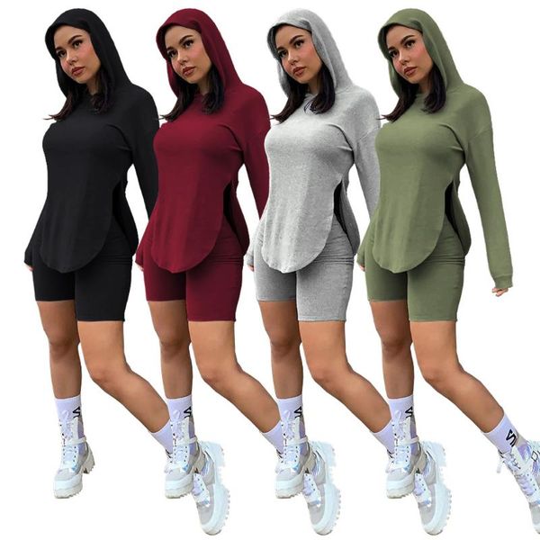 women's tracksuits gl6395 -two-piece suit, Gray