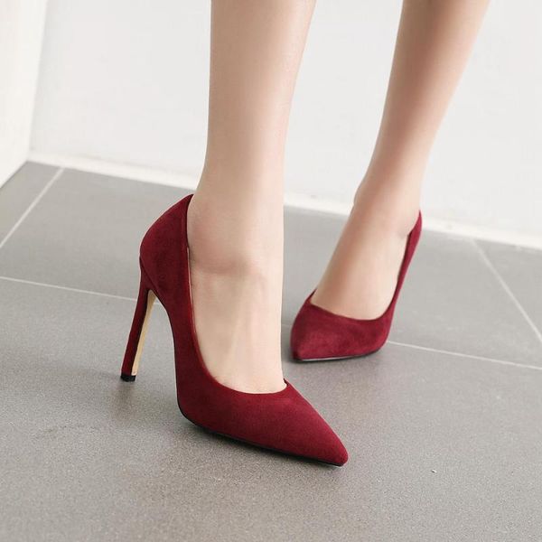 dress shoes 2021 black red heel women high heels faux suede stiletto pumps pointed toe wedding for woman
dress shoes 2021 black red heel women high heels faux suede stiletto pumps pointed toe wedding for woman