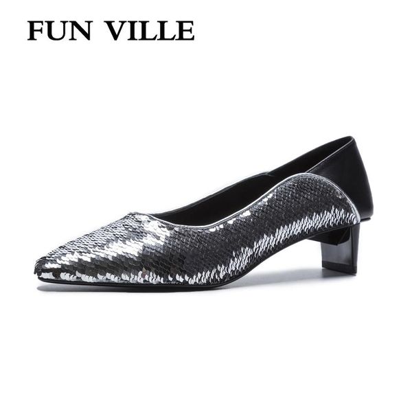 fun ville silver new fashion spring summer shoes women pumps sequined cloth low heels party shoes pointed toe ladies, Black
fun ville silver new fashion spring summer shoes women pumps sequined cloth low heels party shoes pointed toe ladies, Black
