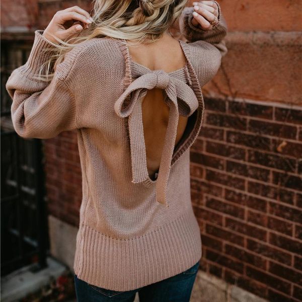 women's sweaters autumn solid fashion bow hollow out clothes casual lentern sleeve knitwear pullover for female 2021, White;black
women's sweaters autumn solid fashion bow hollow out clothes casual lentern sleeve knitwear pullover for female 2021, White;black