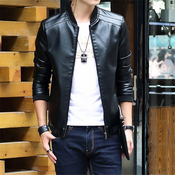 men's pu motorcycle jackets men autumn spring leather male casual coats clothing 3xl h47c, Black
men's pu motorcycle jackets men autumn spring leather male casual coats clothing 3xl h47c, Black