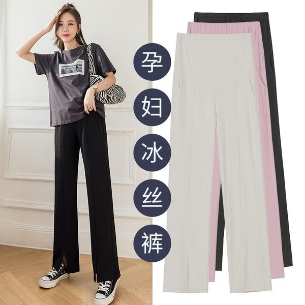 maternity bottoms 07801# pants summer adjustable elastic waist belly support leggings wide leg shorts, White
maternity bottoms 07801# pants summer adjustable elastic waist belly support leggings wide leg shorts, White