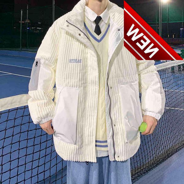 corduroy patchwork down jackets for men korean fashion trends streetwear teens winter warm bubble coat male clothes, Black
corduroy patchwork down jackets for men korean fashion trends streetwear teens winter warm bubble coat male clothes, Black
