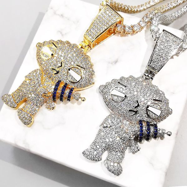punk cartoon figure pendant tennis with chain new arrival aaa zircon mens necklace fashion hip hop jewelry gifts, Silver
punk cartoon figure pendant tennis with chain new arrival aaa zircon mens necklace fashion hip hop jewelry gifts, Silver