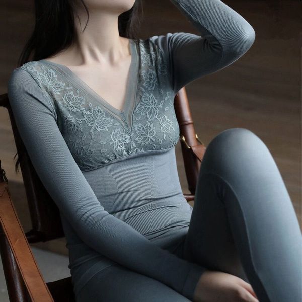 new women 2021 autumn winter thermal underwear long sleeve basic layer pullovers veet lined lace v-neck slim warm a388hhy1, Black;pink
new women 2021 autumn winter thermal underwear long sleeve basic layer pullovers veet lined lace v-neck slim warm a388hhy1, Black;pink