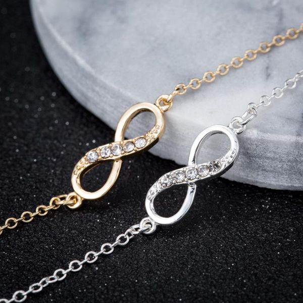 link, chain gift for her- infinity with crystals bracelet charm eternal endless bracelets fashion boho jewelry women girls lucky, Black
link, chain gift for her- infinity with crystals bracelet charm eternal endless bracelets fashion boho jewelry women girls lucky, Black