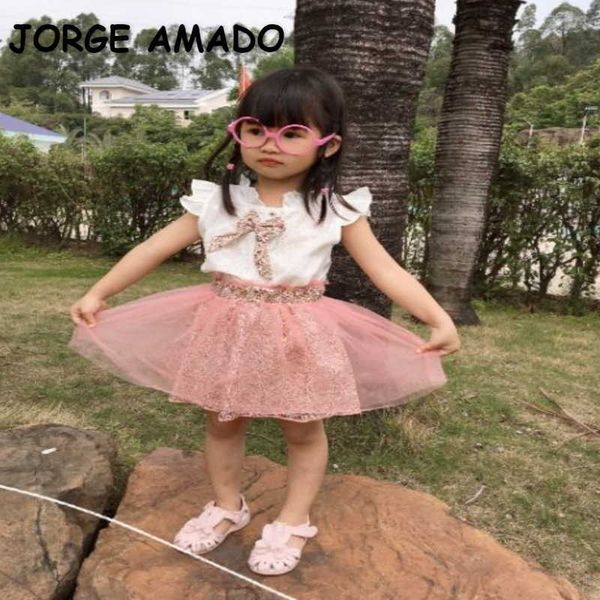 wholesale summer girls 2-pcs sets sleeveless bow white + floral skirt kids clothes outfits e1024 210610
wholesale summer girls 2-pcs sets sleeveless bow white + floral skirt kids clothes outfits e1024 210610
