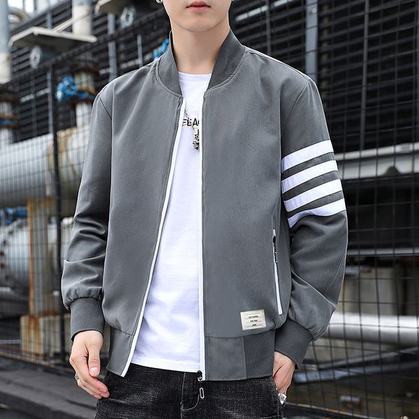 jacket tb brand four bar spring and autumn thin long sleeve men's coat leisure trend sports baseball suit, Black;brown
jacket tb brand four bar spring and autumn thin long sleeve men's coat leisure trend sports baseball suit, Black;brown