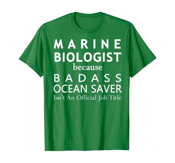 marine biologist because ocean saver funny t-shirt gift, White;black 
marine biologist because ocean saver funny t-shirt gift, White;black