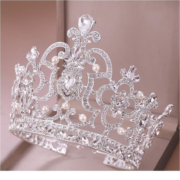 luxury round rhinestone crystal wedding crown bride tiaras and crowns queen diadem pageant crown bridal hair jewelry acc jllsiw, Silver
luxury round rhinestone crystal wedding crown bride tiaras and crowns queen diadem pageant crown bridal hair jewelry acc jllsiw, Silver