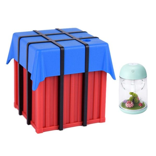 2 pcs airdrop box air humidifier aroma mini usb ultrasonic mist maker home office deskairdrop bag humidifier