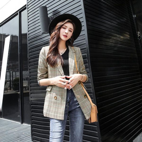 women's suits & blazers make spot 908 # 2021 chic small autumn outfit grid suit jacket female han edition leisure, White;black
women's suits & blazers make spot 908 # 2021 chic small autumn outfit grid suit jacket female han edition leisure, White;black