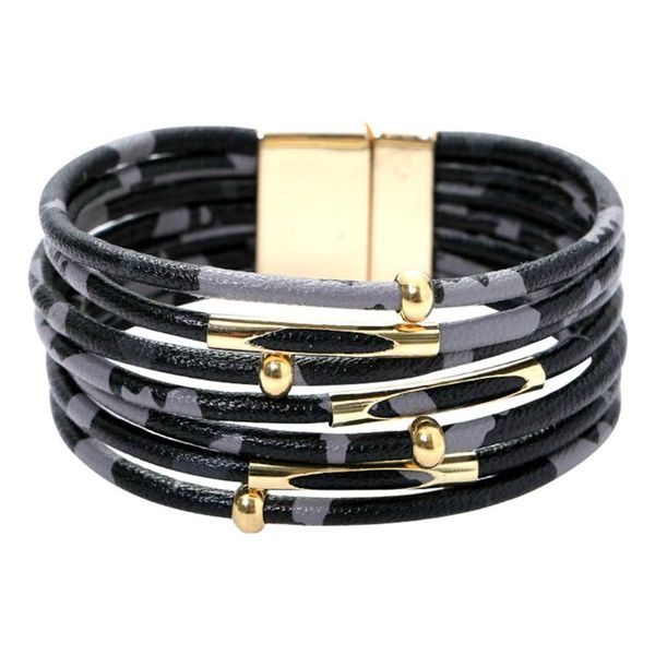 link, chain fashion trendy magnetic multilayer leopard ladies leather bracelet jewelry gift, Black
link, chain fashion trendy magnetic multilayer leopard ladies leather bracelet jewelry gift, Black