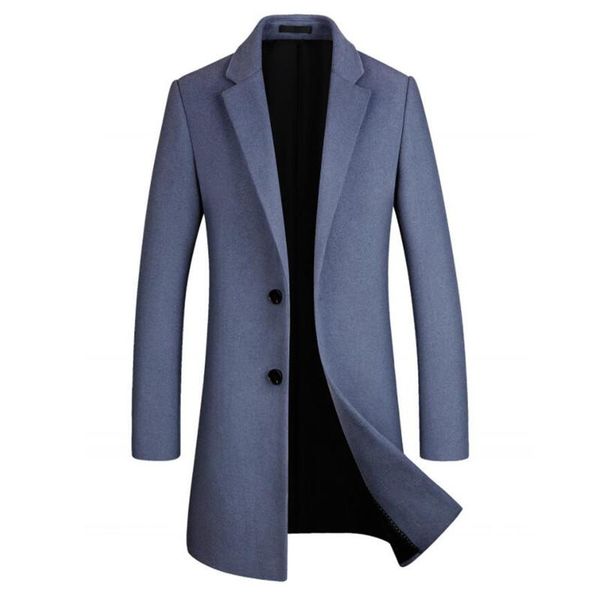 men's wool & blends long woolen coat windbreaker winter clothing men coats mens, Black
men's wool & blends long woolen coat windbreaker winter clothing men coats mens, Black