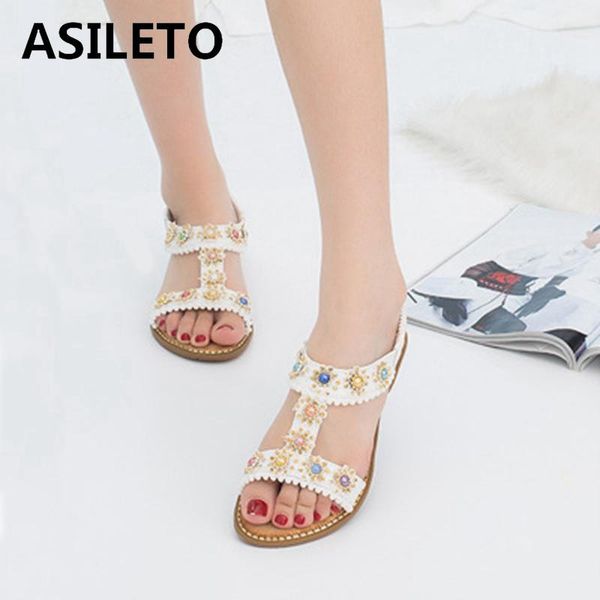 sandals asileto 2021 women open toe flat bohemia colorful crystal stylish deigner breathable big size 42 beach a3608, Black
sandals asileto 2021 women open toe flat bohemia colorful crystal stylish deigner breathable big size 42 beach a3608, Black