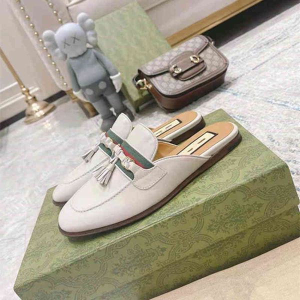 slippers 2021 designer womens sandals fashion leather classic slippers metal baotou letter shoemaker flat sandals tassel beach sho, Black
slippers 2021 designer womens sandals fashion leather classic slippers metal baotou letter shoemaker flat sandals tassel beach sho, Black