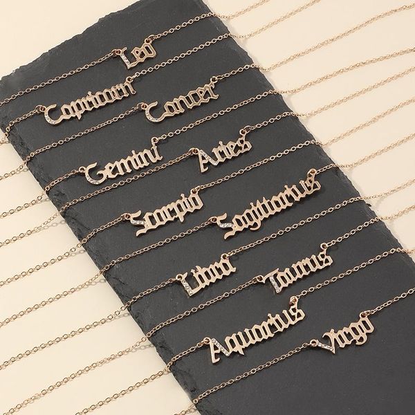 pendant necklaces creativity 12 constellation letter star sign choker birthday jewelry fashion crystal zodiac alphabet necklace, Silver
pendant necklaces creativity 12 constellation letter star sign choker birthday jewelry fashion crystal zodiac alphabet necklace, Silver