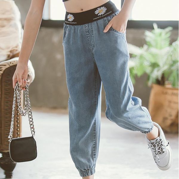 jeans 2021 spring autumn floral pattern denim harem pants kids girls casual loose trousers for teenagers fashion, Blue
jeans 2021 spring autumn floral pattern denim harem pants kids girls casual loose trousers for teenagers fashion, Blue