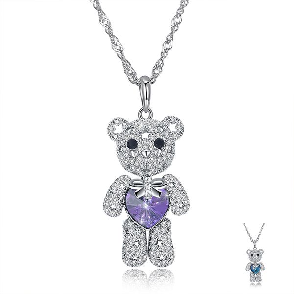 zemior 925 sterling silver animal pendant necklaces for women cute bear pendant with heart austria crystal girlfriend gift
zemior 925 sterling silver animal pendant necklaces for women cute bear pendant with heart austria crystal girlfriend gift