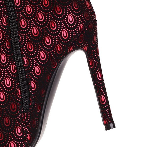 european and style printed matte long stiletto heel fashion boots, winter boots women sqov, Black
european and style printed matte long stiletto heel fashion boots, winter boots women sqov, Black