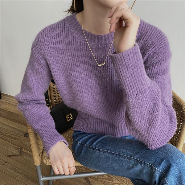2021 new spring autumn ol basic short pullover warm winter bottoming sweater women elegant knitted sweaters 10 color b59k, White;black
2021 new spring autumn ol basic short pullover warm winter bottoming sweater women elegant knitted sweaters 10 color b59k, White;black