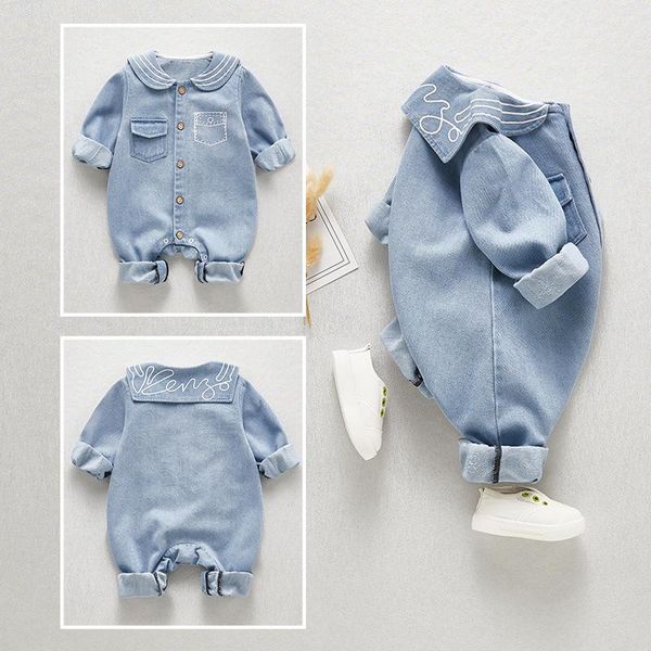 jumpsuits baby clothing boy spring and autumn born fashion denim jumpsuit girl romper, Blue
jumpsuits baby clothing boy spring and autumn born fashion denim jumpsuit girl romper, Blue