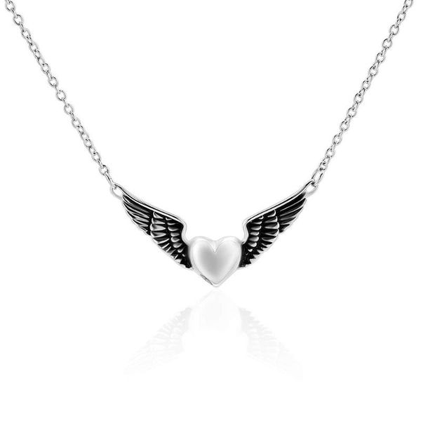 chains cremation jewelry urn necklace for ashes with angel wing charm heart stainless steel, Silver
chains cremation jewelry urn necklace for ashes with angel wing charm heart stainless steel, Silver