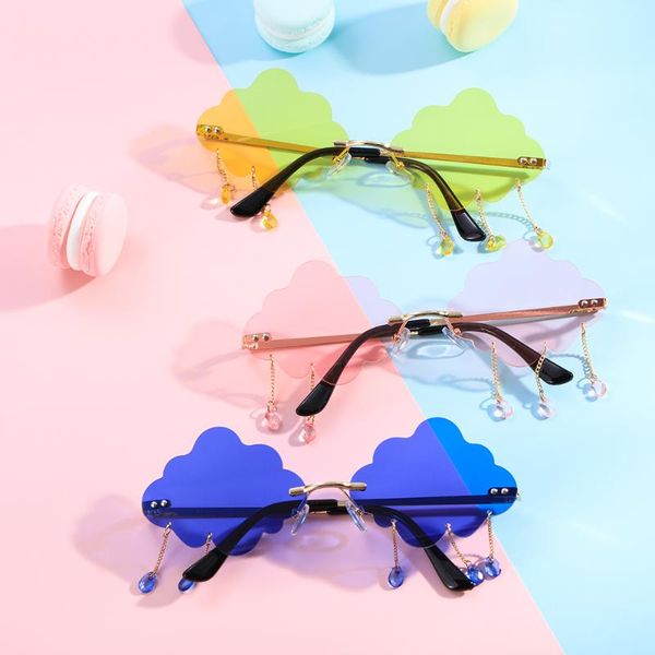 outdoor eyewear 1pc women fashion clouds tassel sunglasses retro rimless punk men vintage shades uv400 trendy hiking gift
outdoor eyewear 1pc women fashion clouds tassel sunglasses retro rimless punk men vintage shades uv400 trendy hiking gift