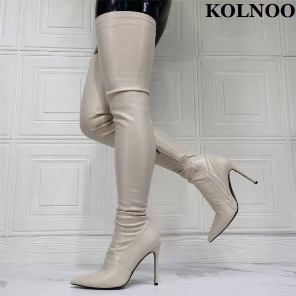 boots kolnoo ladies handmade high heel real pos pointed-toe evening party over knee fashion winter long shoes, Black
boots kolnoo ladies handmade high heel real pos pointed-toe evening party over knee fashion winter long shoes, Black