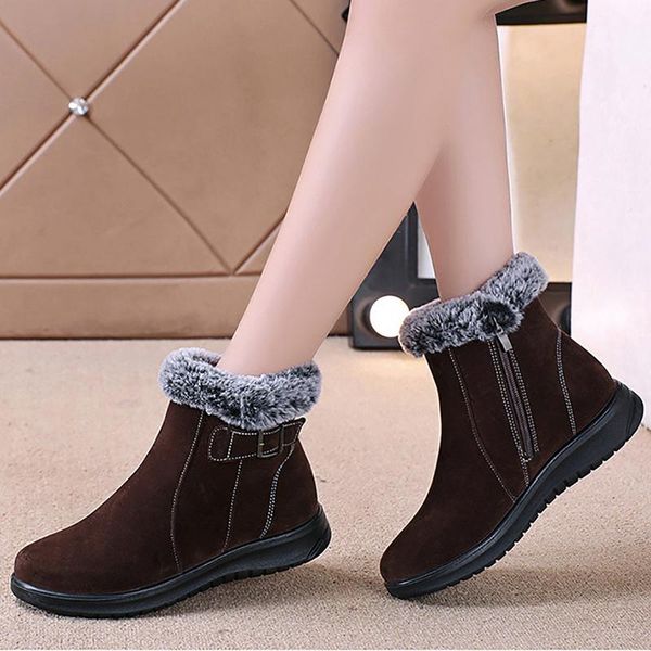 boots winter women thick plush warm snow zipper comfortable cotton shoes outdoor non-slip ankle ladies booties, Black
boots winter women thick plush warm snow zipper comfortable cotton shoes outdoor non-slip ankle ladies booties, Black