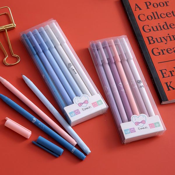 gel pens 6pcs/set creative morandi simple pen kawaii quick drying cap neutral school office supplies set
gel pens 6pcs/set creative morandi simple pen kawaii quick drying cap neutral school office supplies set