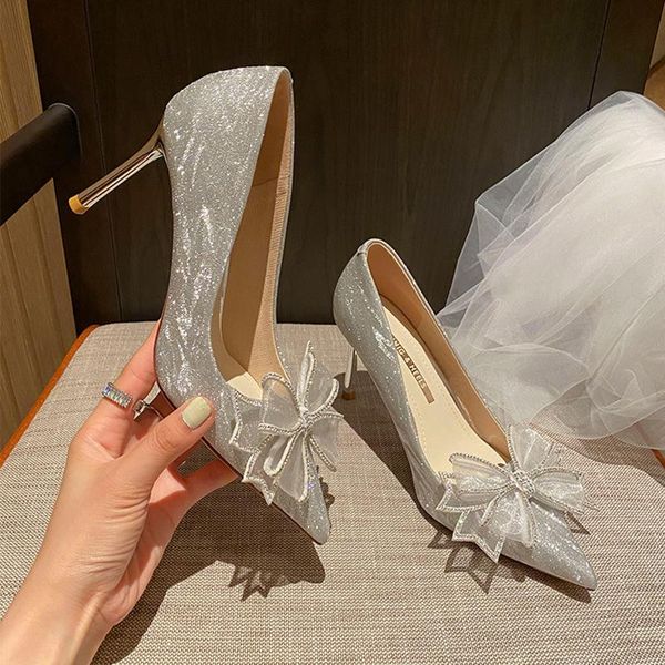 dress shoes women 8cm thin high heels pumps lady nightclub glitter wedding crystal bowknot sequins scarpins bridal princess party prom, Black
dress shoes women 8cm thin high heels pumps lady nightclub glitter wedding crystal bowknot sequins scarpins bridal princess party prom, Black