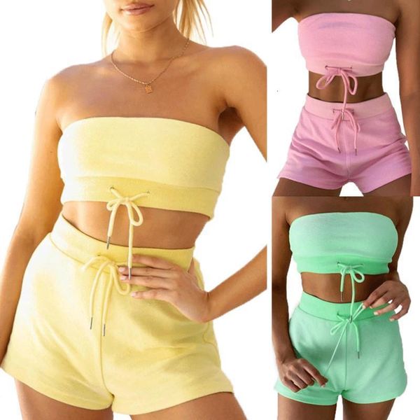 short women set strapless t shirts+ shorts casual 2pcs sets ladies casual harajuku summer sports tracksuits, Gray
short women set strapless t shirts+ shorts casual 2pcs sets ladies casual harajuku summer sports tracksuits, Gray