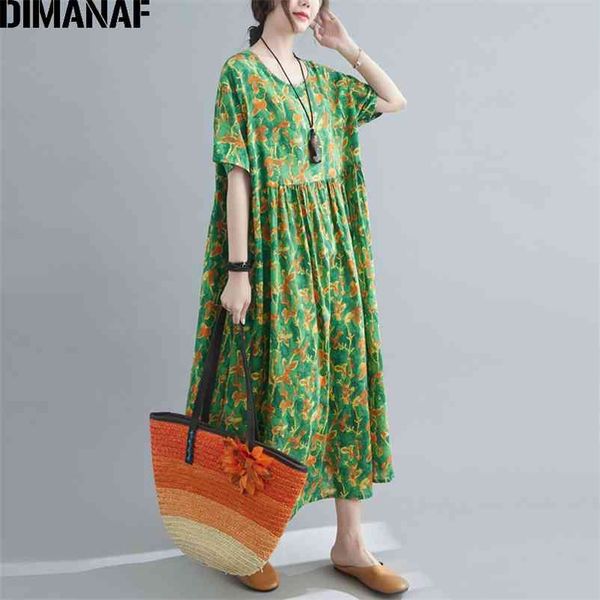 plus size summer dress women vestidos sundress beach green print lady long oversize cotton loose casual clothing 210531, Black;gray
plus size summer dress women vestidos sundress beach green print lady long oversize cotton loose casual clothing 210531, Black;gray