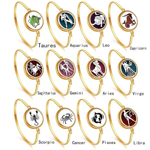 bangle bracelet jewelry gold stainless steel 12 constellations essential oil diffuser perfume lockets, Black
bangle bracelet jewelry gold stainless steel 12 constellations essential oil diffuser perfume lockets, Black