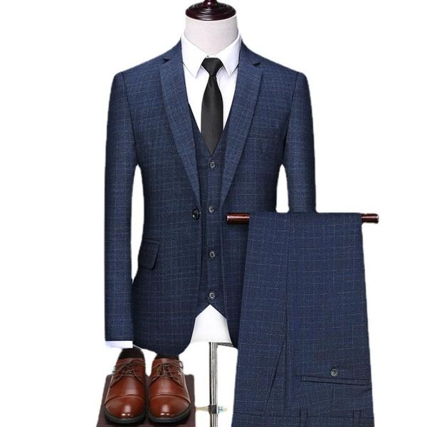men's suits & blazers (jacket+vest+pants)men's plaid oversized autumn winter suit 2021 trend slim 3 piece set businessmen formal, White;black
men's suits & blazers (jacket+vest+pants)men's plaid oversized autumn winter suit 2021 trend slim 3 piece set businessmen formal, White;black