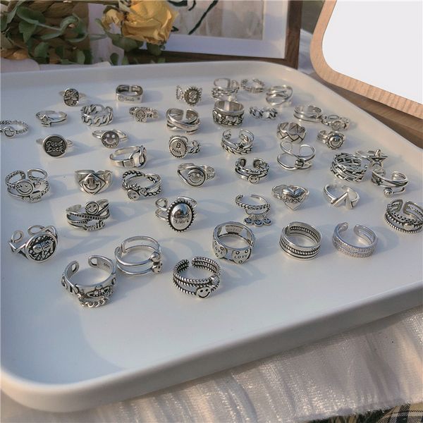 fashion retro love ring for women 925 sterling silver personalized open smile multi layer punk rings with adjustable opening jewelry gift pa
fashion retro love ring for women 925 sterling silver personalized open smile multi layer punk rings with adjustable opening jewelry gift pa