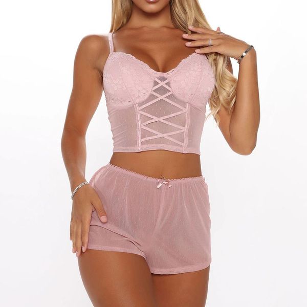 sleep pajama set black lace sleepwear women fashion padded pyjama femme see-through pajamas for women, Black;red
sleep pajama set black lace sleepwear women fashion padded pyjama femme see-through pajamas for women, Black;red