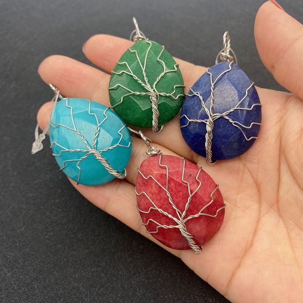 charms natural semi-precious stone pendant drop shaped blue agate metal wire wrap for diy necklace jewelry charm accessories, Bronze;silver
charms natural semi-precious stone pendant drop shaped blue agate metal wire wrap for diy necklace jewelry charm accessories, Bronze;silver