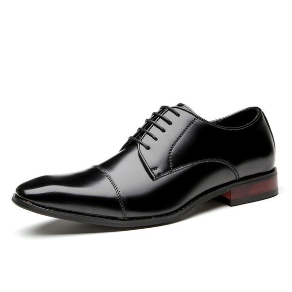 2021 new leather gentleman men's business formal wear single shoes office workplace wedding casual shoes trend, Black
2021 new leather gentleman men's business formal wear single shoes office workplace wedding casual shoes trend, Black