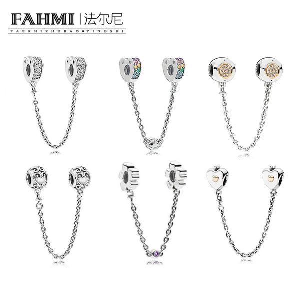 2020 fahmi 100% 925 sterling silver 1:1 charm heart & crown safety chain multi-colour arcs of love safety enchanted safety wildflower of, Black
2020 fahmi 100% 925 sterling silver 1:1 charm heart & crown safety chain multi-colour arcs of love safety enchanted safety wildflower of, Black