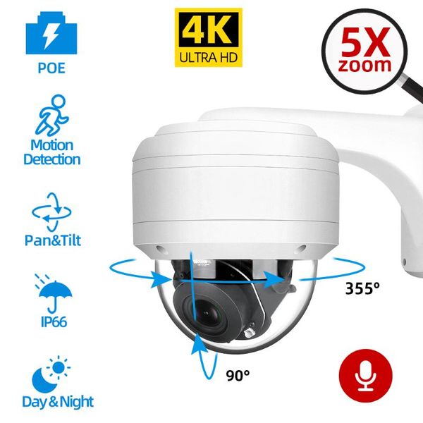 cameras 4k 8mp 5x dome poe ptz ip camera optical zoom 2.7-13.5mm with audio outdoor ip66 weatherproof ir 35m onvif h.265 p2p view 5mp
cameras 4k 8mp 5x dome poe ptz ip camera optical zoom 2.7-13.5mm with audio outdoor ip66 weatherproof ir 35m onvif h.265 p2p view 5mp