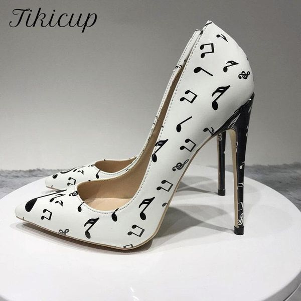 dress shoes tikicup melody printed women white patent pointed toe high heels slip on stilettos pumps chic ladies plus size 44 45, Black
dress shoes tikicup melody printed women white patent pointed toe high heels slip on stilettos pumps chic ladies plus size 44 45, Black