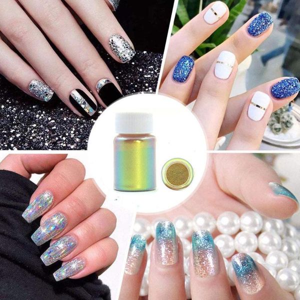 nail glitter chameleon pearl powder pigment pearlescent epoxy flash changing tools magic art making diy color resin v0w9, Silver;gold
nail glitter chameleon pearl powder pigment pearlescent epoxy flash changing tools magic art making diy color resin v0w9, Silver;gold